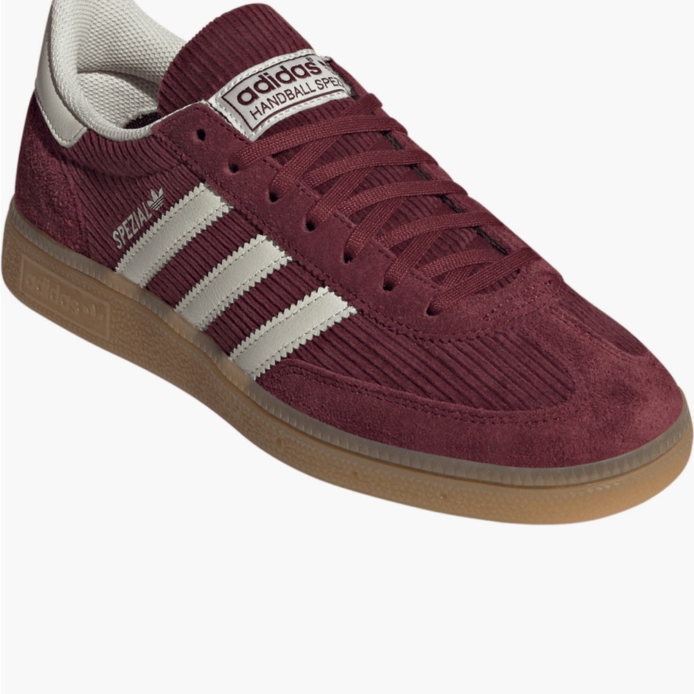Adidas Handball Spezial Burgundy and White Women Sneakers